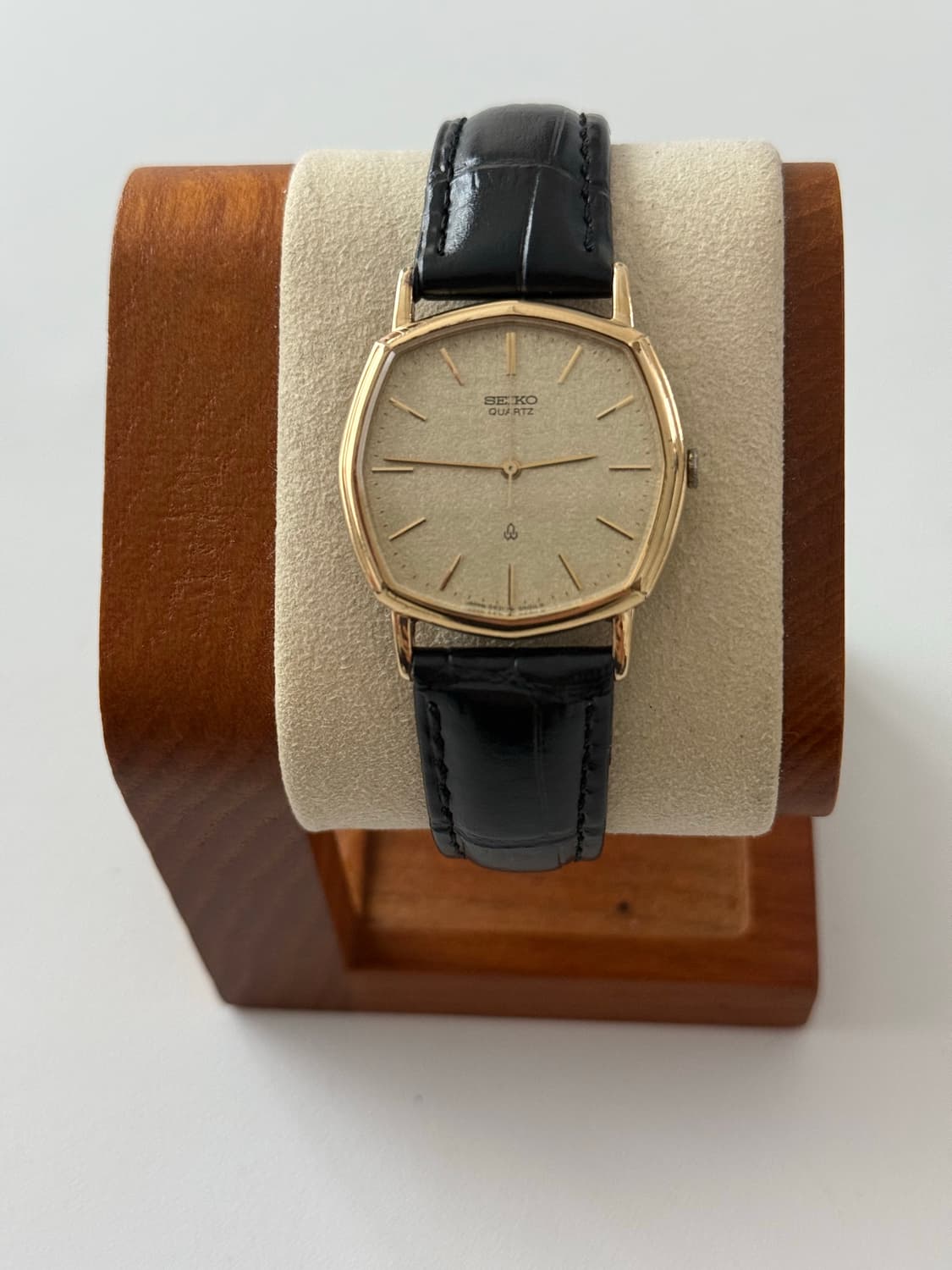 세이코 Seiko 쿼츠 스퀘어 샴페인 골드 상품이미지2