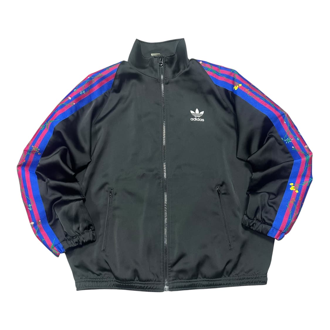 ✨ (바배) 아디다스 플라워 빅로고 블랙 트랙탑 져지 상품이미지2