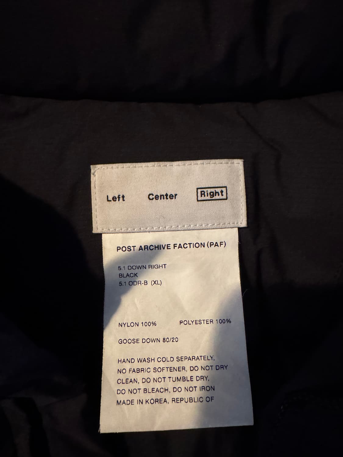 paf 5.1 라이트 다운 자켓 상품이미지3