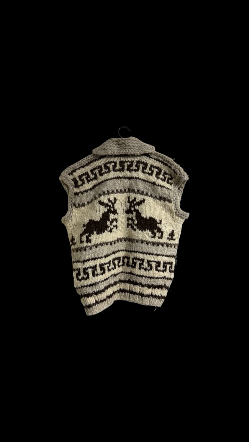 코위찬 핸드메이드 니트 조끼 상품이미지2