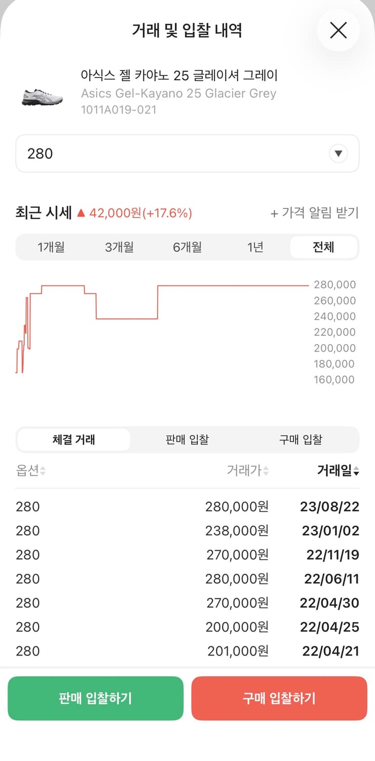 [280]아식스 젤 카야노 25 글레이셔 그레이 상품이미지3