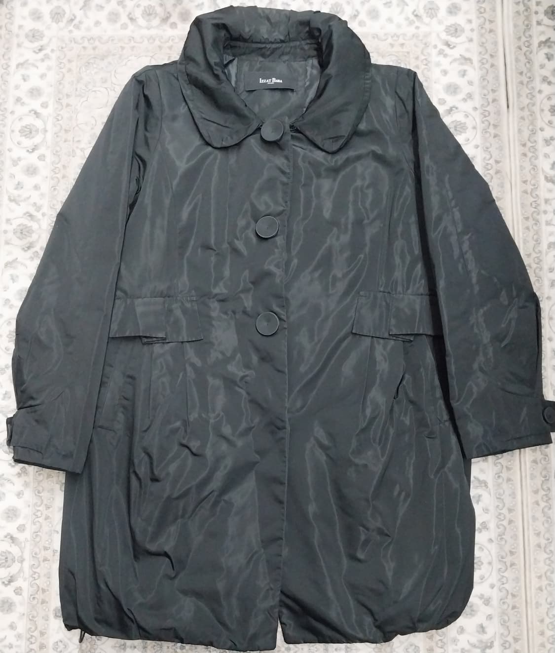 IZZAT BABA 블랙 여성 경량 트렌치코트(55반-66까지) 상품이미지1