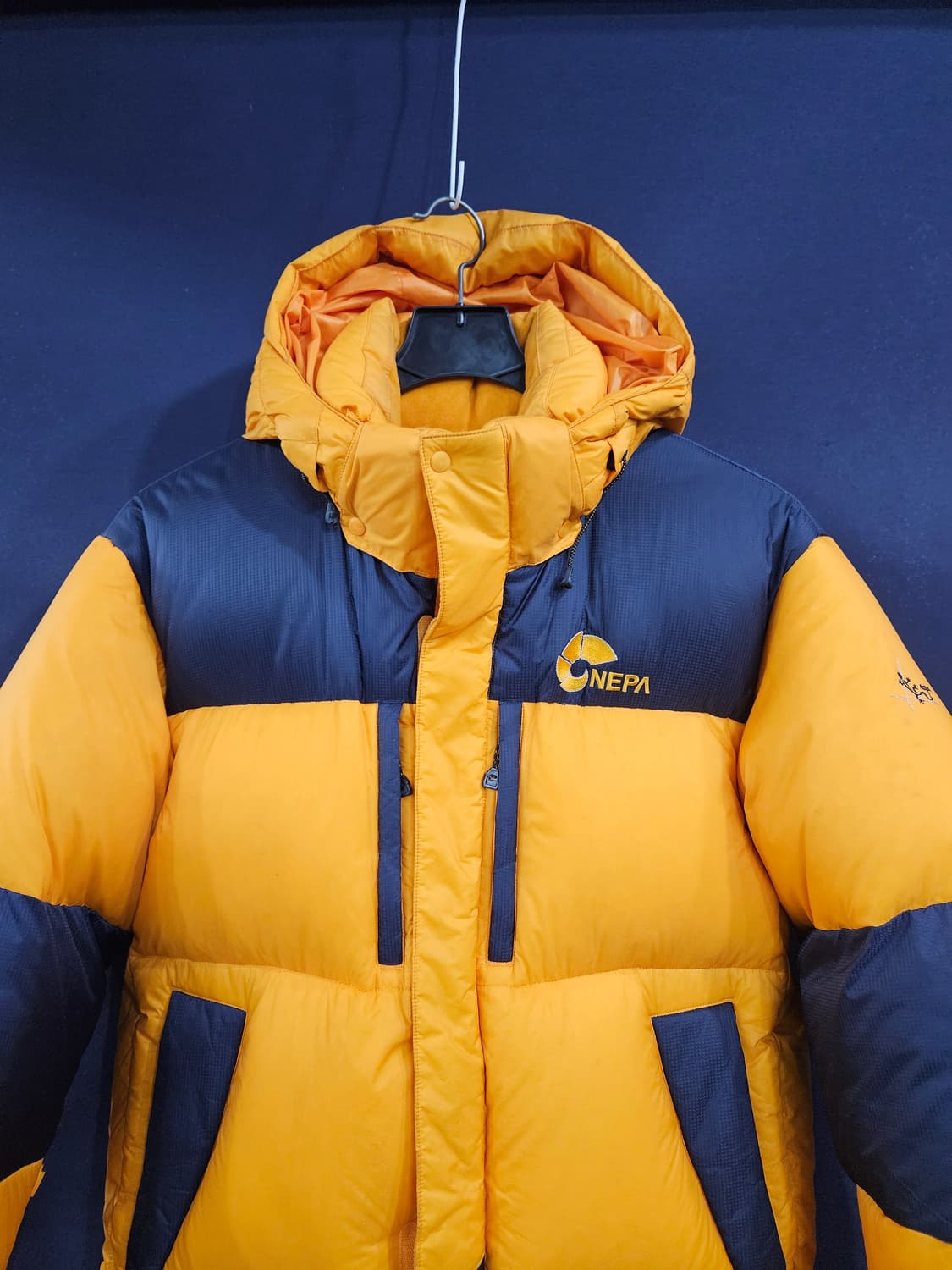 네파 750필 익스트림 옐로우투톤 남성 100 구스다운 패딩  상품이미지7