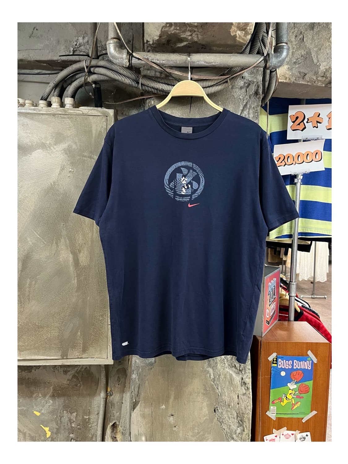 나이키 빈티지 반팔티 네이비 XL #csz3834 상품이미지1