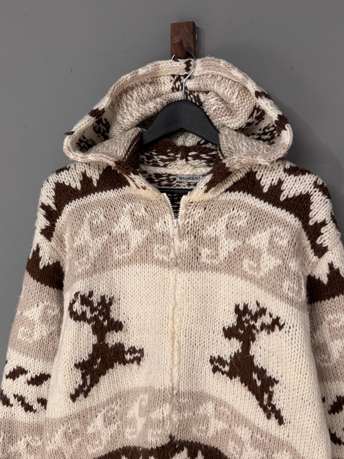 Bellmount 노르딕 코위찬 니트 후드집업  상품이미지2