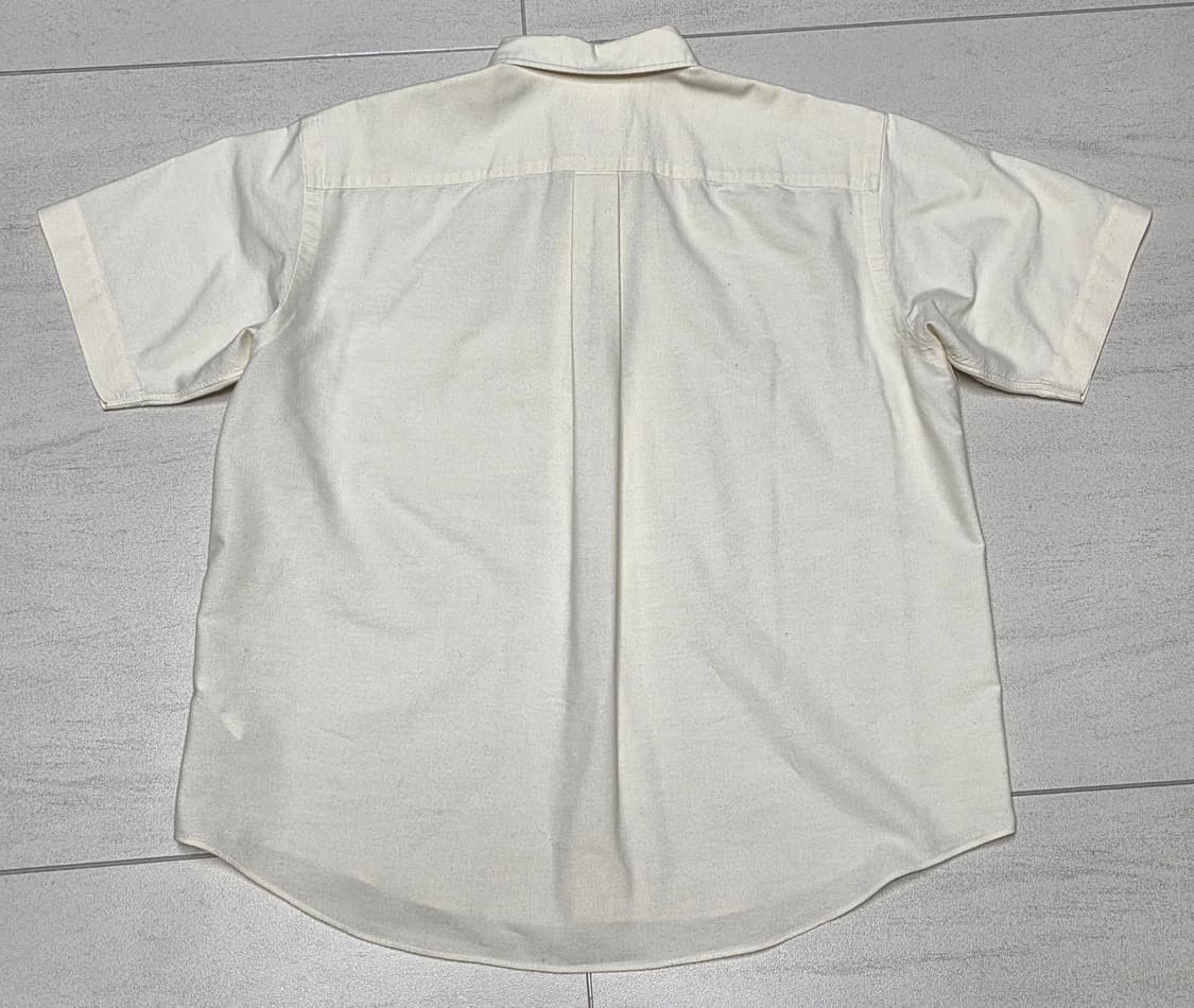 단톤 반팔 셔츠 아이보리 34사이즈 상품이미지2