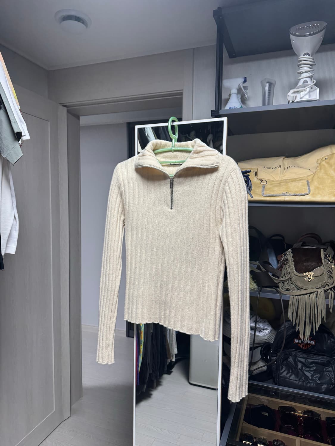 더오픈프로덕트 오픈와이와이 반집업니트 상품이미지1