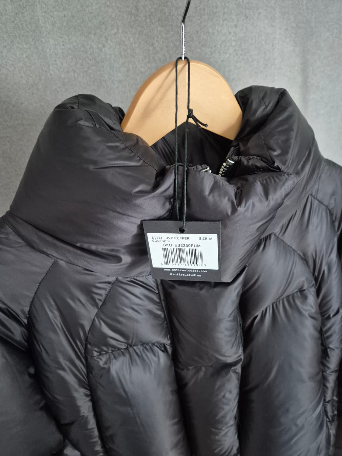 엔타이어 스튜디오 UVR 패딩 블랙 M(100) 상품이미지3