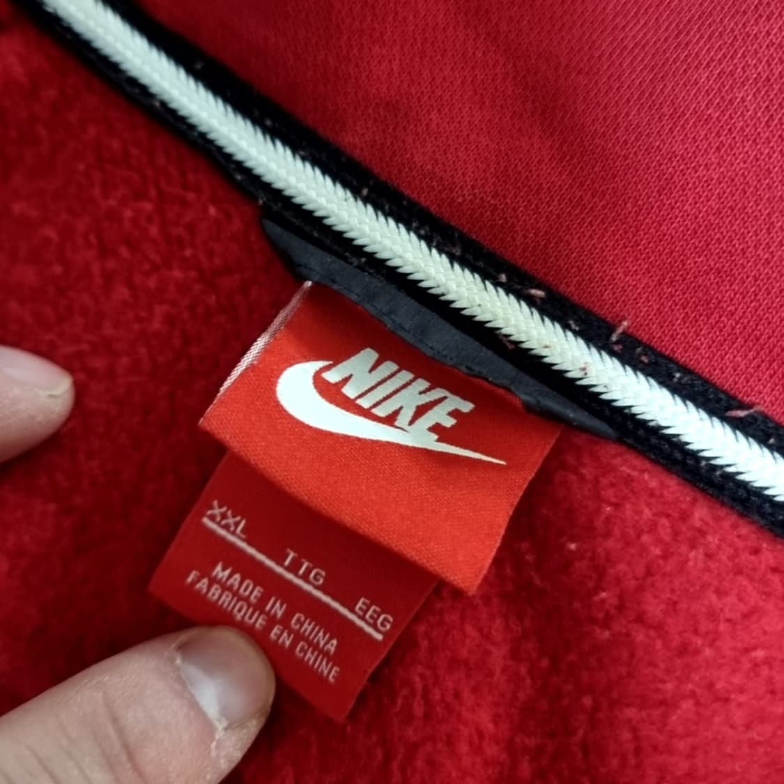 빈티지 나이키 후드집업 레드/블랙(105-110) 상품이미지7