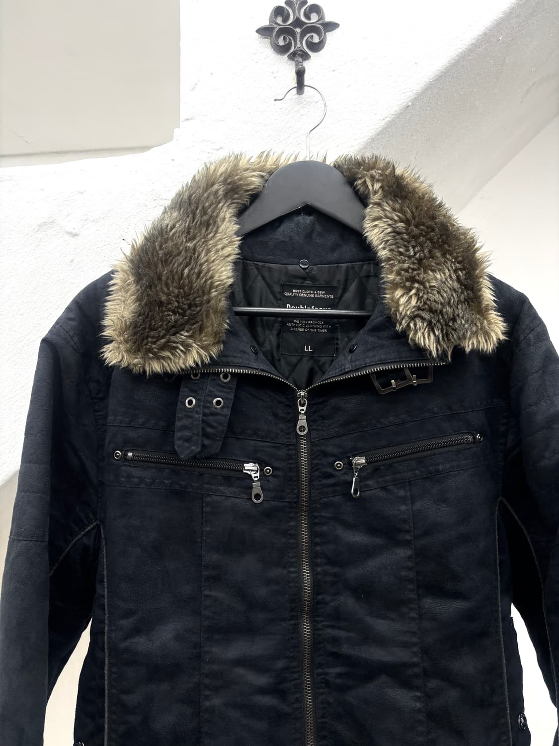 V-kei mood fur rider jacket   상품이미지2