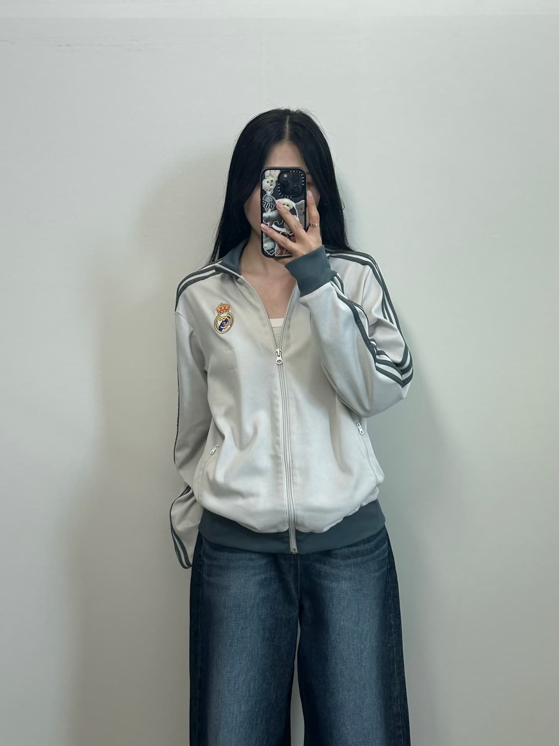 아디다스 레알마드리드 화이트 그레이 져지 상품이미지1