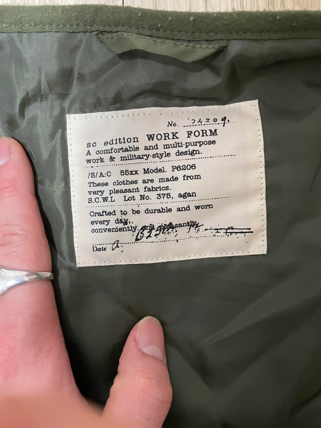 Janpanese - 카키 퀄팅 재킷 (M-L 추천) 상품이미지3