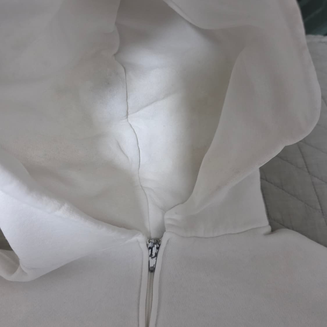 [XL] 90s 빈티지 러셀 애슬레틱 화이트 후드집업 USA 페인트 상품이미지5