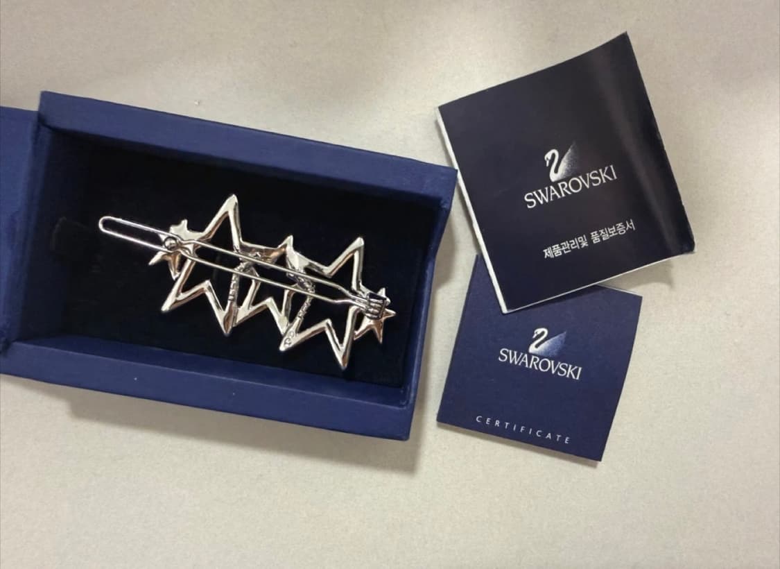 스와로브스키 별 헤어핀 상품이미지2