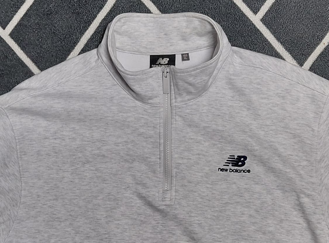 [XL/105] 뉴발란스 하프 집업 맨투맨 (라이트 그레이) 상품이미지2