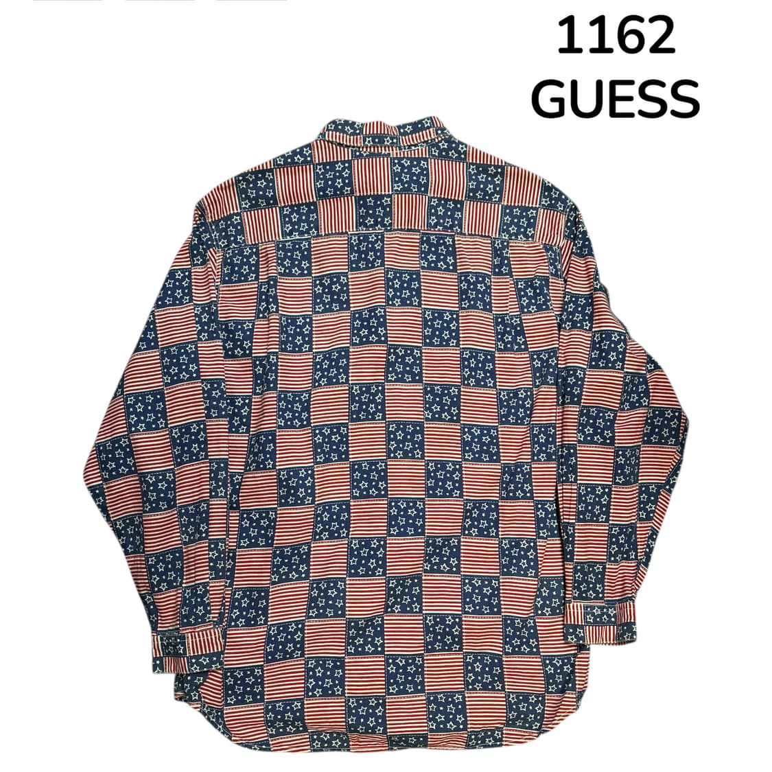 게스 성조기 패턴 셔츠 M 상품이미지3