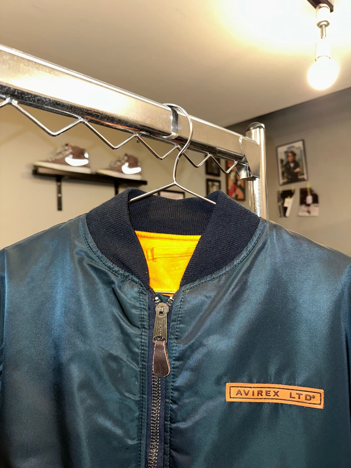 90’s Avirex logo Ma-1 flight  jacket 상품이미지4