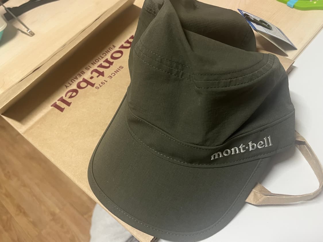 몽벨  모자 (여름용,나일론 소재,카키색상) 상품이미지1