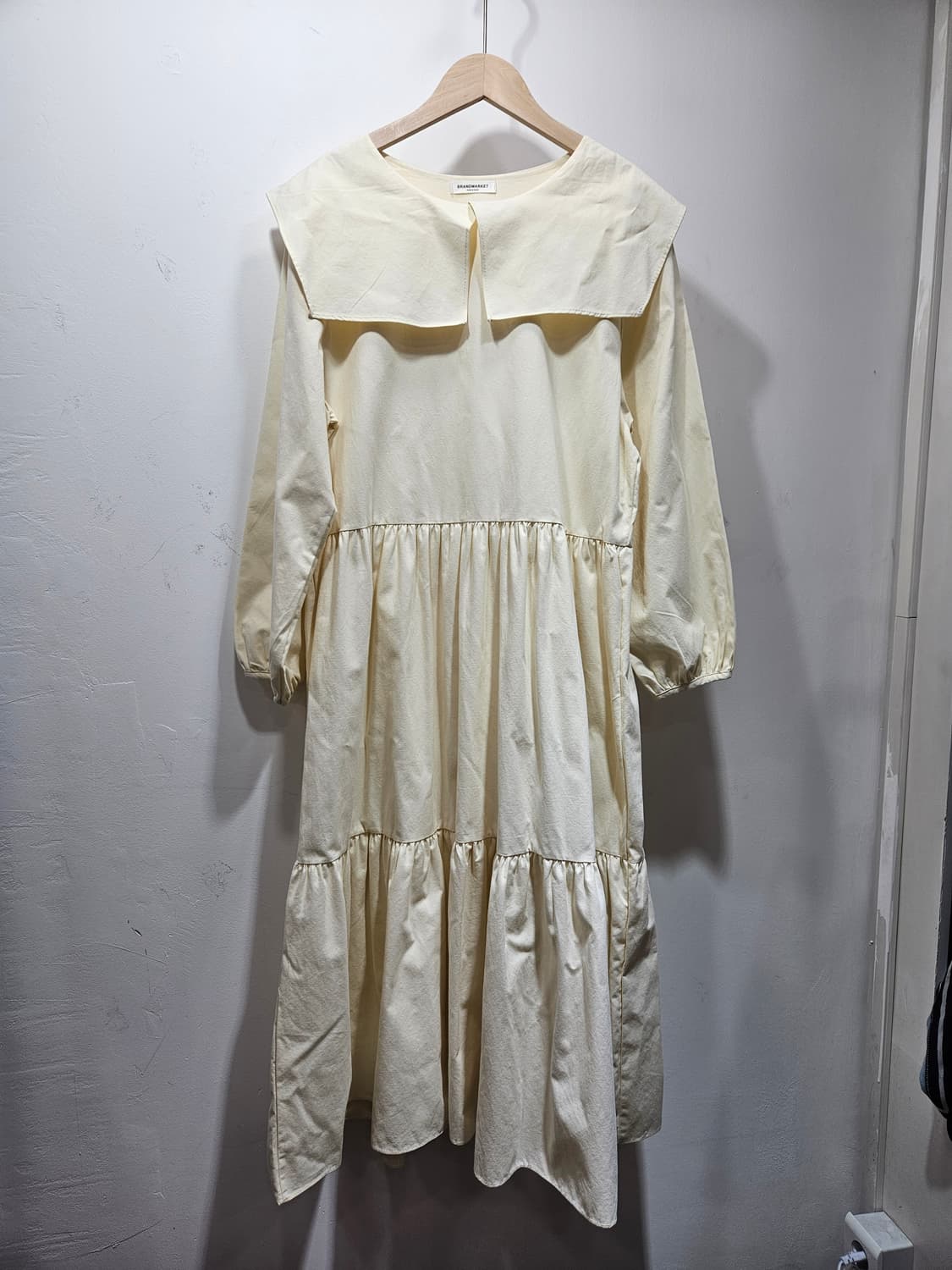 테일러 카라 롱 원피스 아이보리 [새상품] 상품이미지1