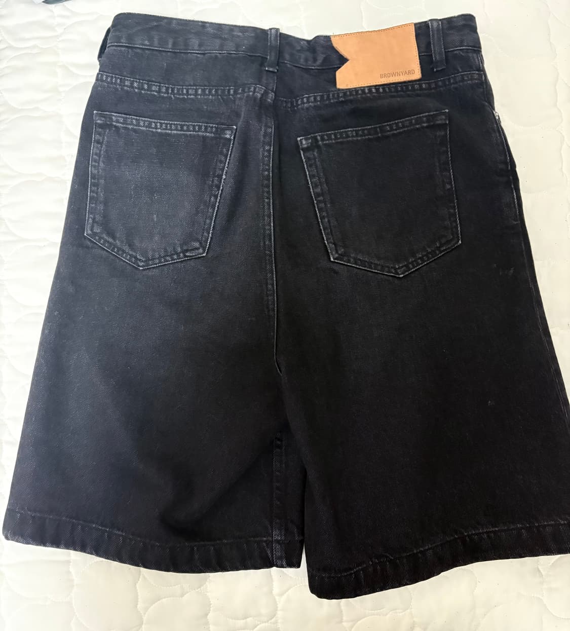 브라운야드 24ss 데님 쇼츠 블랙 4 상품이미지3