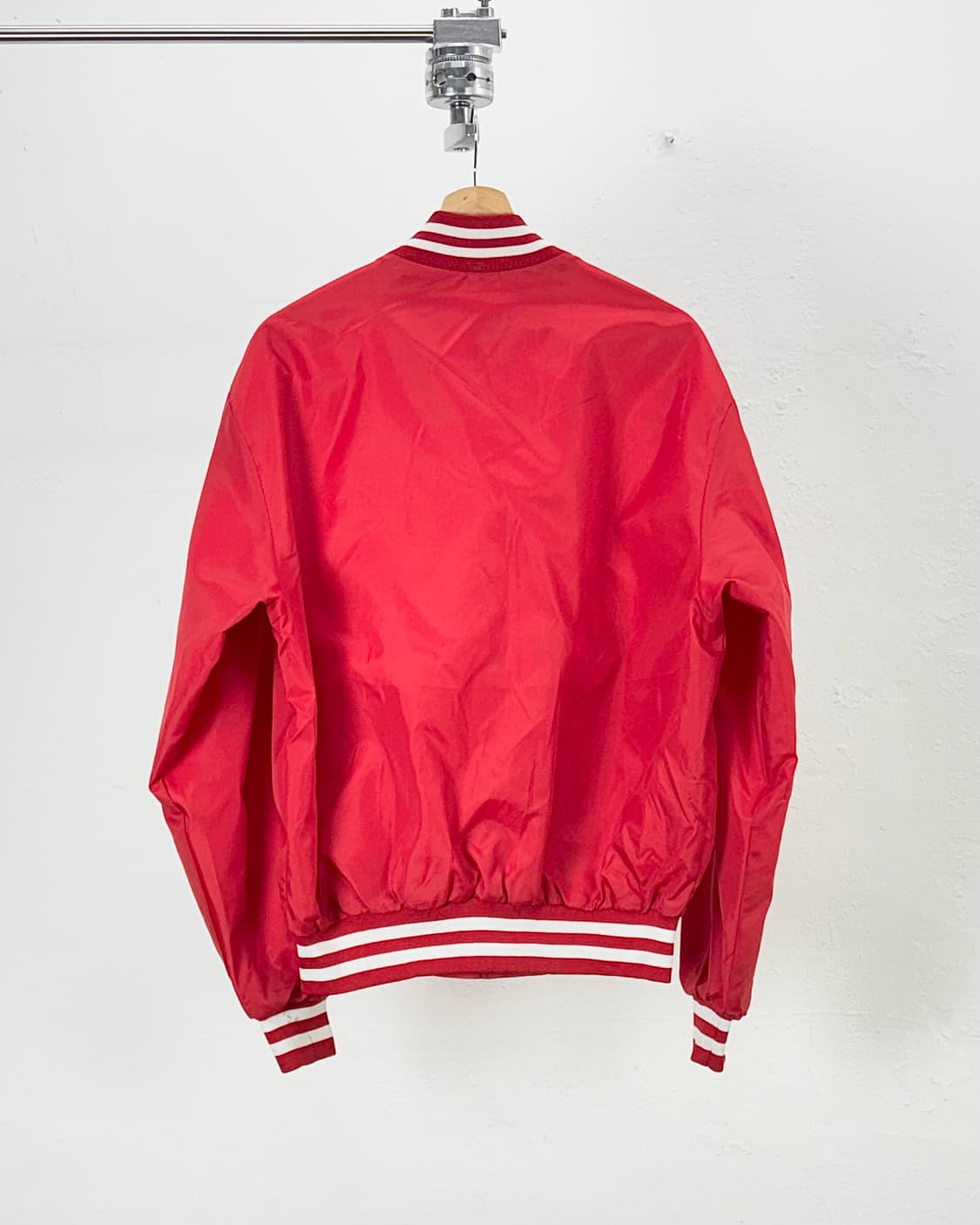 스윙스터 90s 레드 나일론 바시티 자켓 상품이미지6