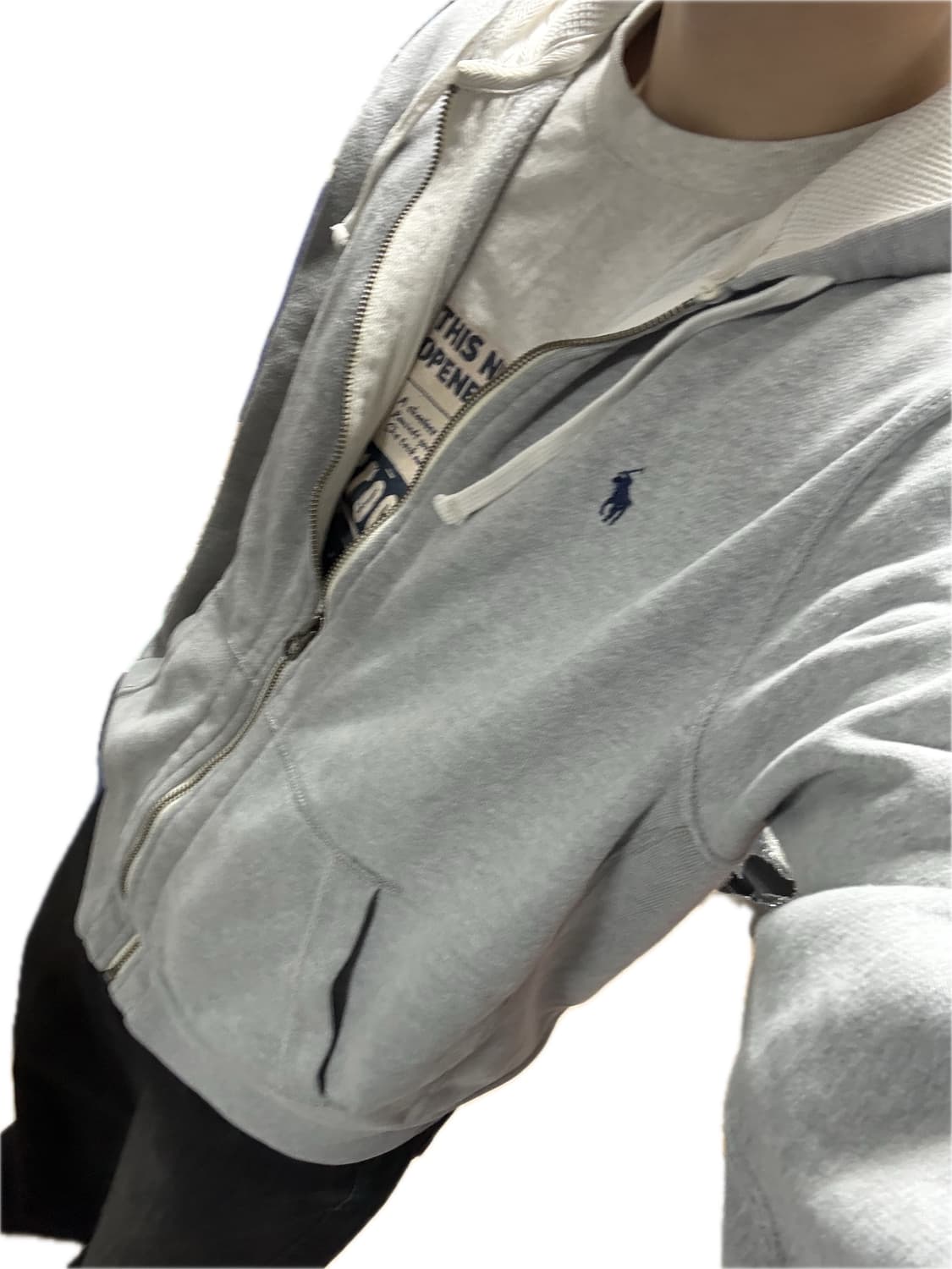 폴로 랄프로렌 후드집업 그레이 상품이미지2