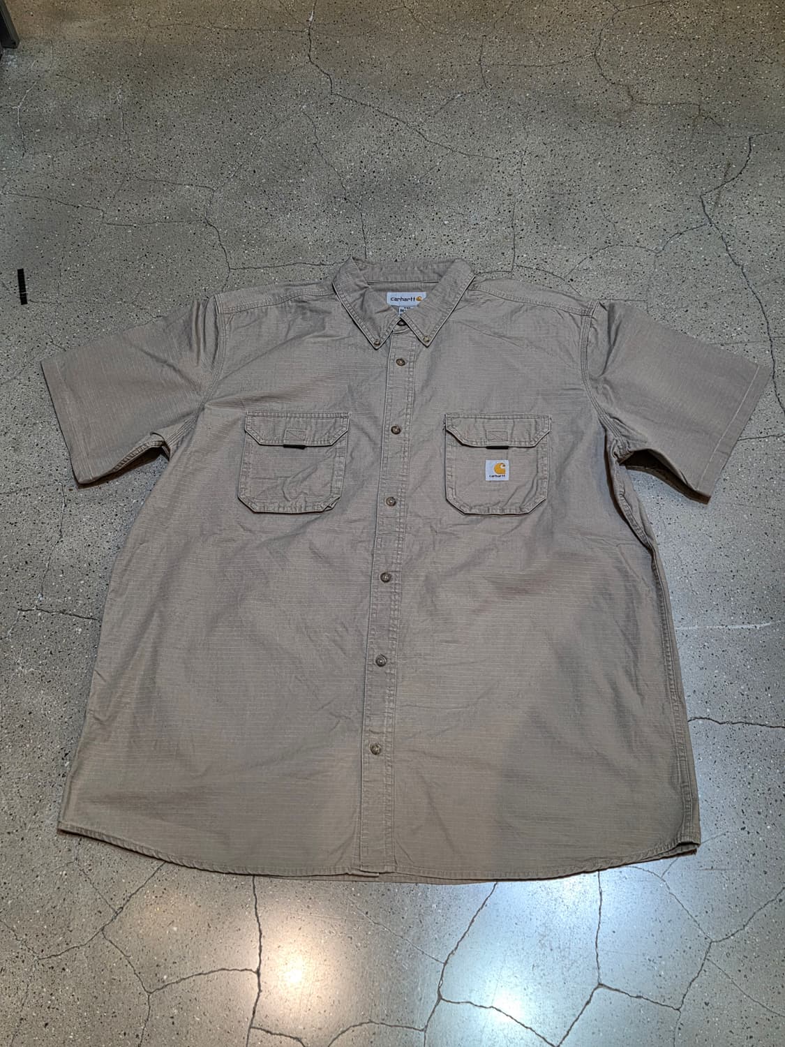 Carhartt 칼하트 베이지 반팔셔츠 상품이미지3