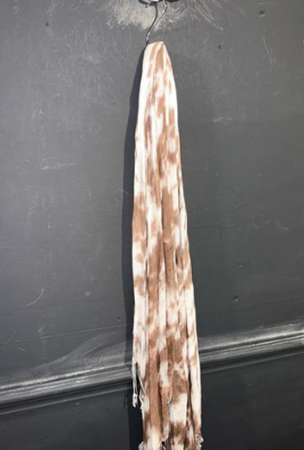 BROWN DYEING PATTERN SCARF 상품이미지3