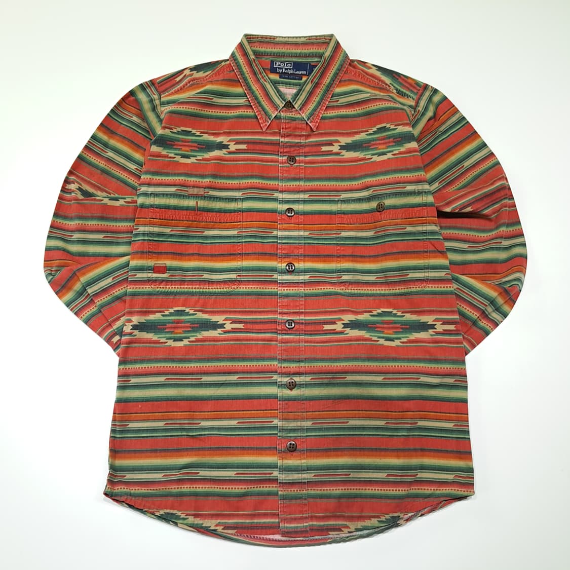 CK134 XL 폴로 90s 싱가포르판 나바호 셔츠 남방 상품이미지1