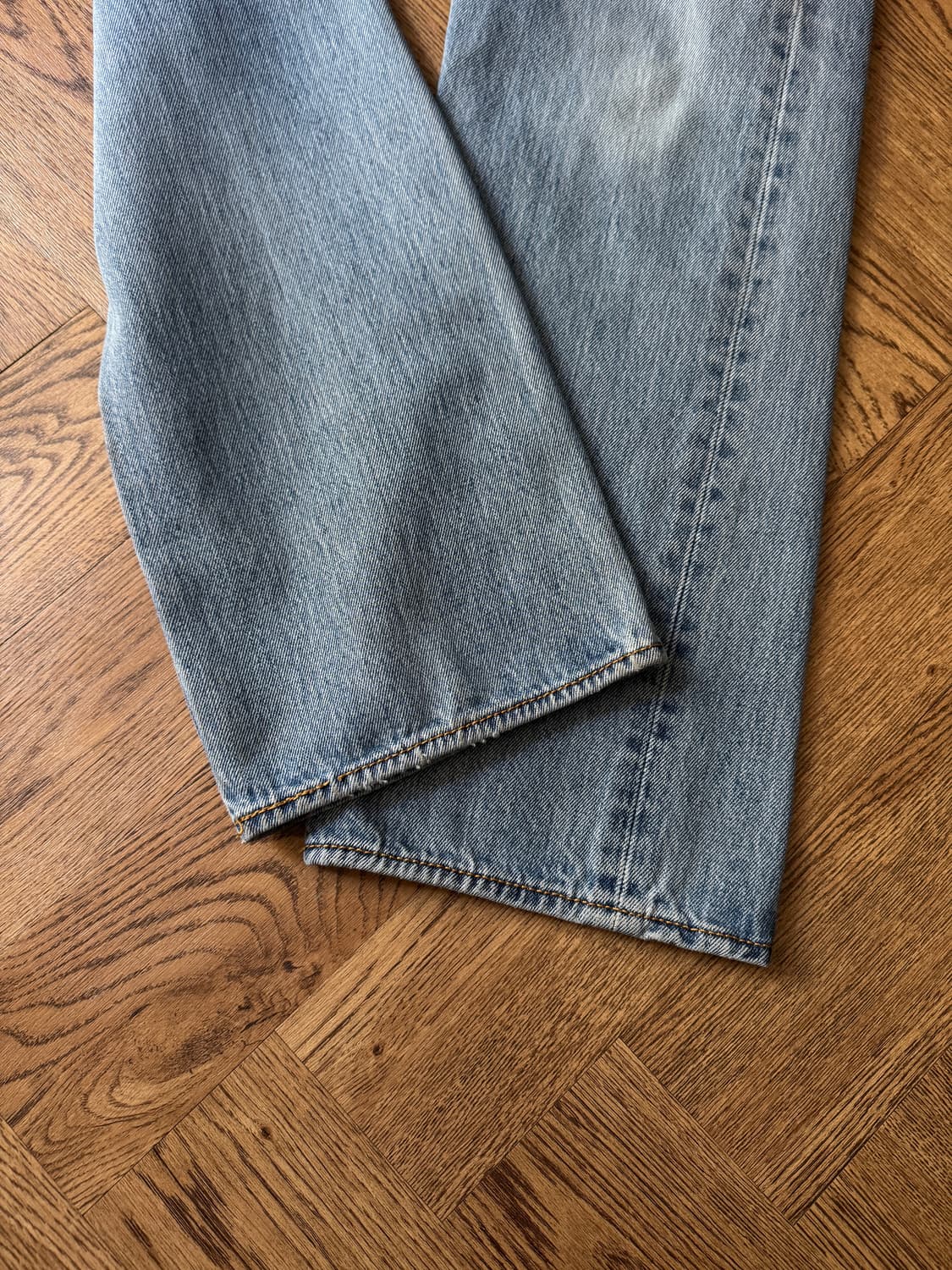 [34]리바이스 501 라이트블루 워싱 스트레이트 데님 팬츠 상품이미지6