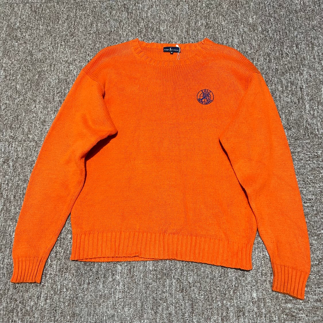 M) 폴로 랄프로렌 주황색 라운드넥 니트 상품이미지1