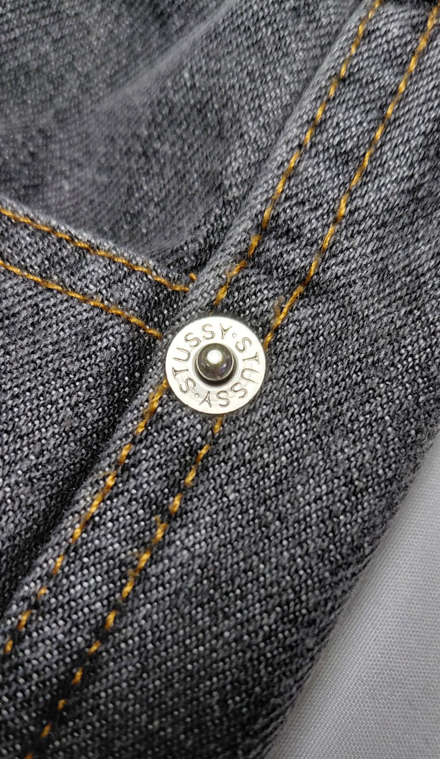 [S] 스투시 재팬 빈티지 흑청 데님 (컷오프 커스텀) 상품이미지9