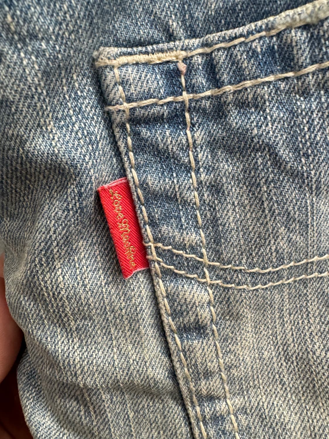 japanese vintage 여성 로우라이즈 부츠컷 연청데님팬츠 상품이미지4