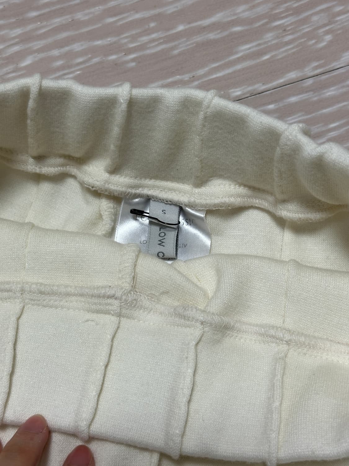 로우클래식 저지 팬츠 아이보리 S 상품이미지2