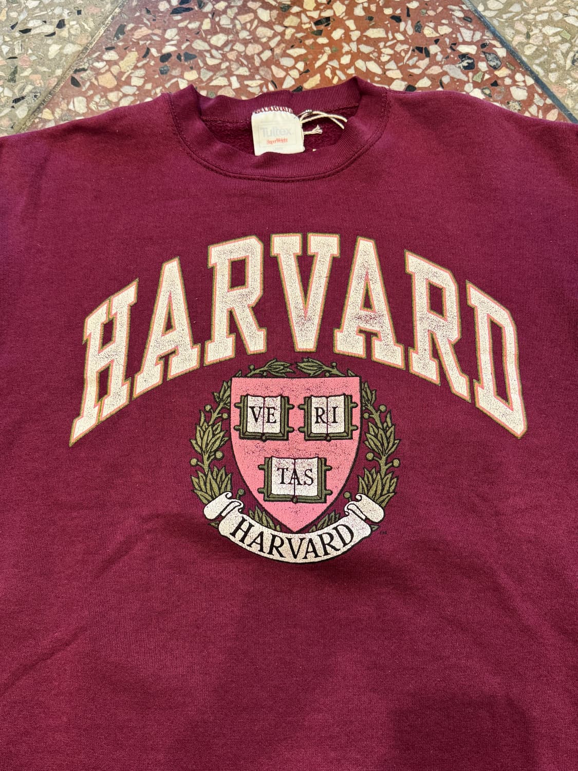 90s 하버드 버건디 스웻 (L) 상품이미지3