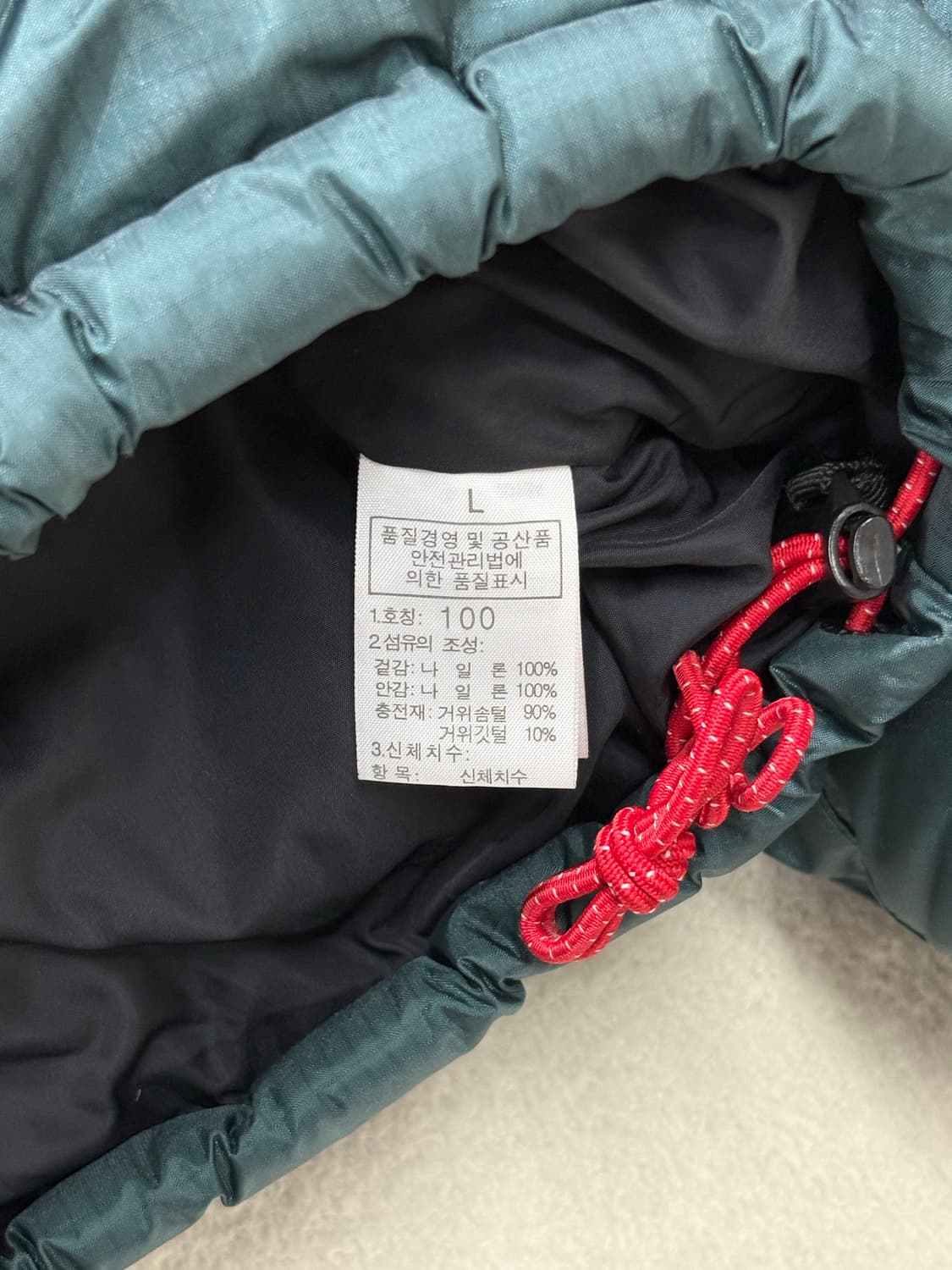 노스페이스 써밋 드라이로프트 눕시 패딩 딥그린 100-105 상품이미지4