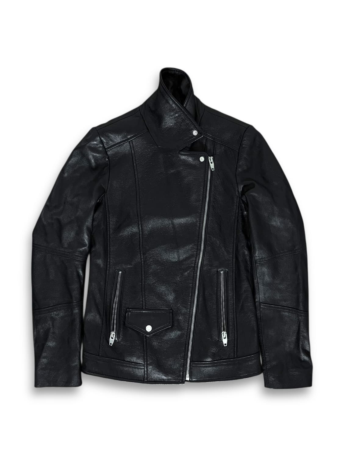 Lunakorrs 투 지퍼 레더 라이더자켓 양가죽 100% 상품이미지1