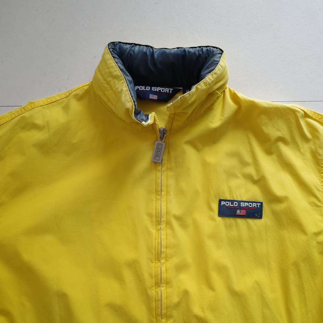 90s 폴로 스포츠 빈티지 옐로우 세일링 요트 자켓 M 상품이미지6