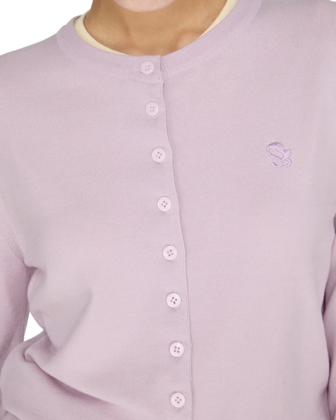 썬번프로젝트 베이직 라운드 가디건 퍼플 상품이미지6