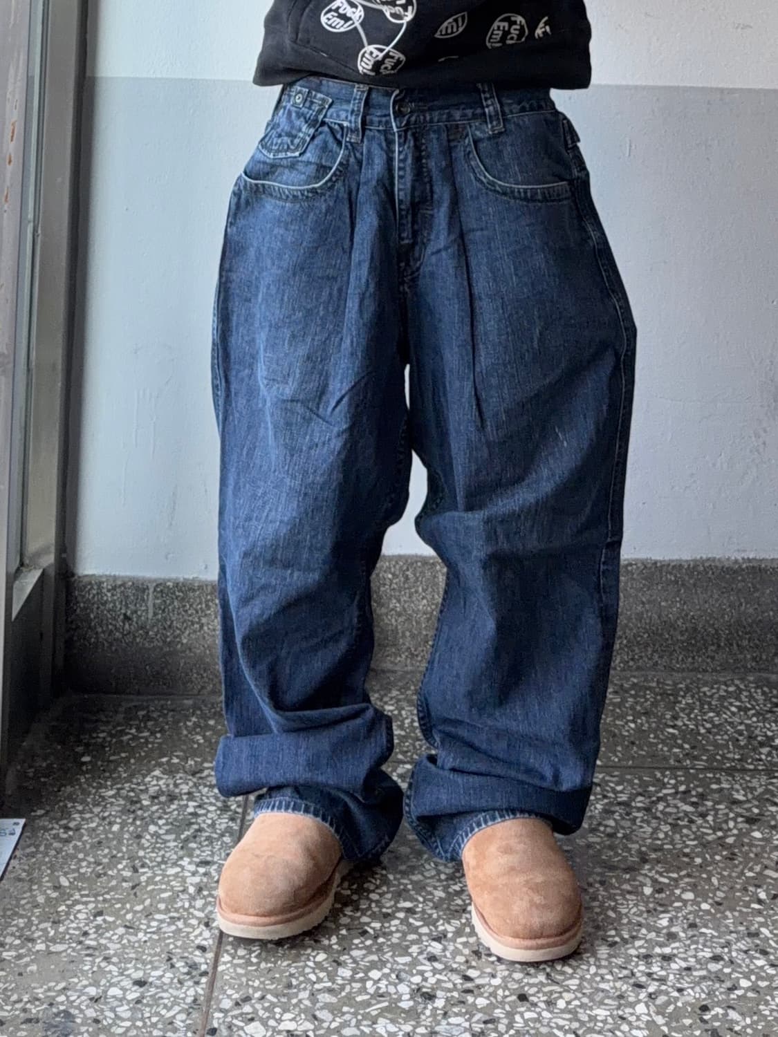 빈티지 자수 힙합팬츠 상품이미지3