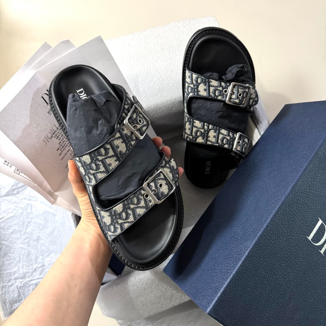 [백화점판/41]디올 오블리크 아쿠아 샌들 / 슬리퍼 상품이미지7