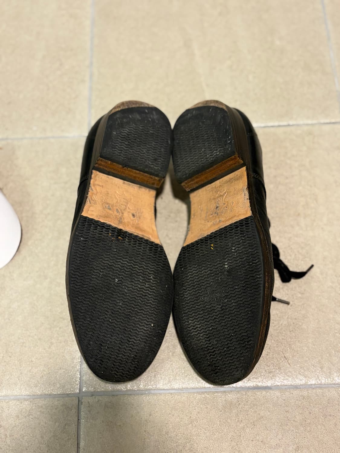 폴리테루 더비 슈즈 브라운 솔 상품이미지5