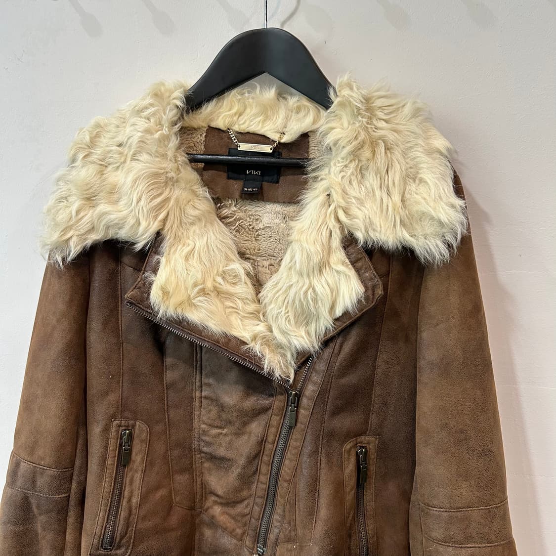 브라운 양털 무스탕 자켓 상품이미지2