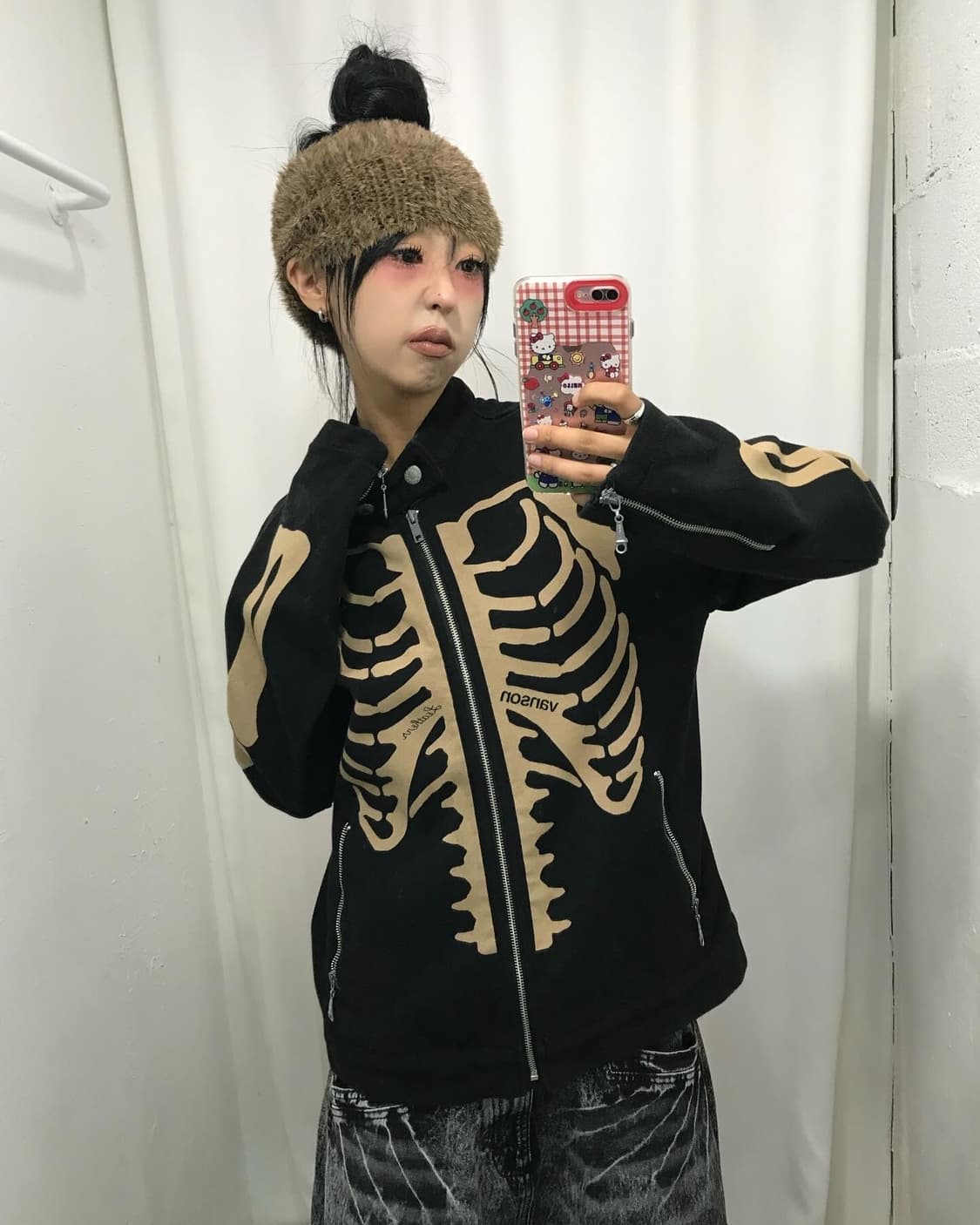 Vanson Skeleton Bone Cotton Rider JK 상품이미지5