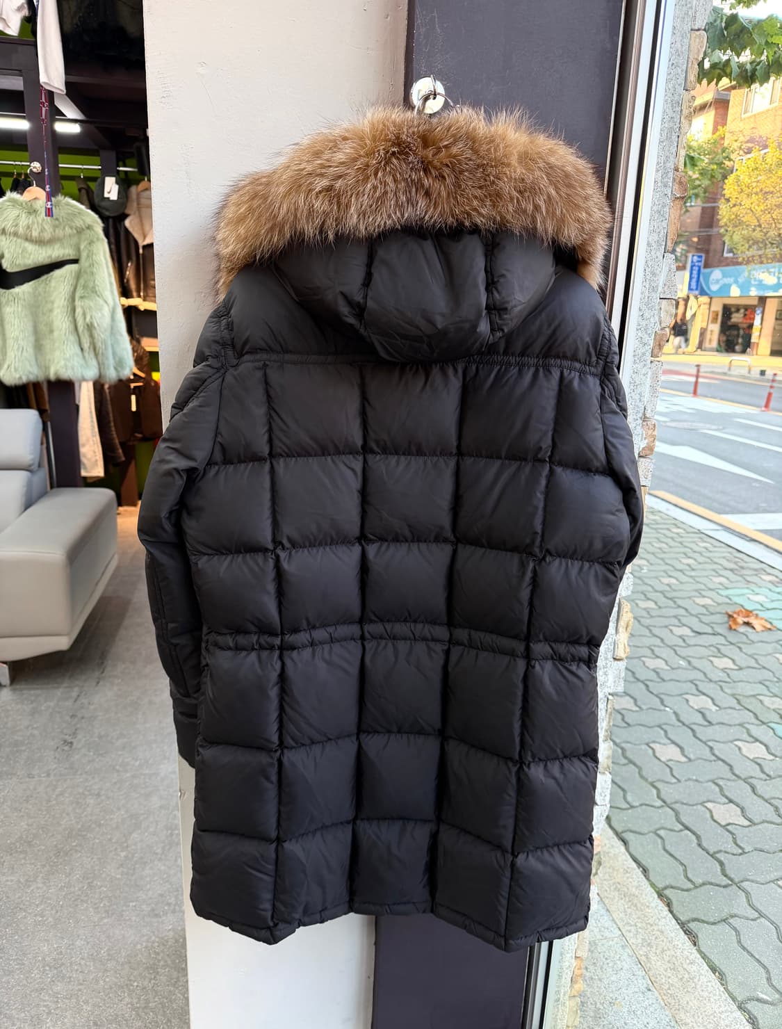 100~105/ 몽클레어 아프톤 퍼 구스다운 롱패딩 상품이미지8