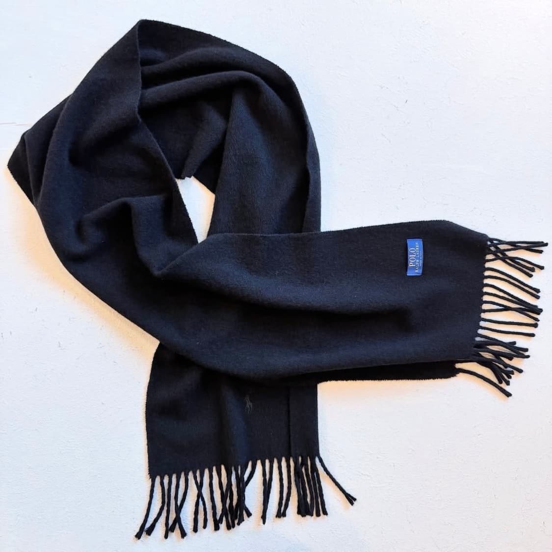 폴로랄프로렌 블랙 울 머플러 상품이미지3