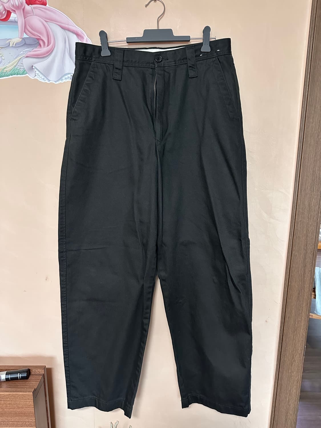 76사이즈/사이즈표첨부) 유니클로 U  와이드핏 치노팬츠 - 딥그린 상품이미지2