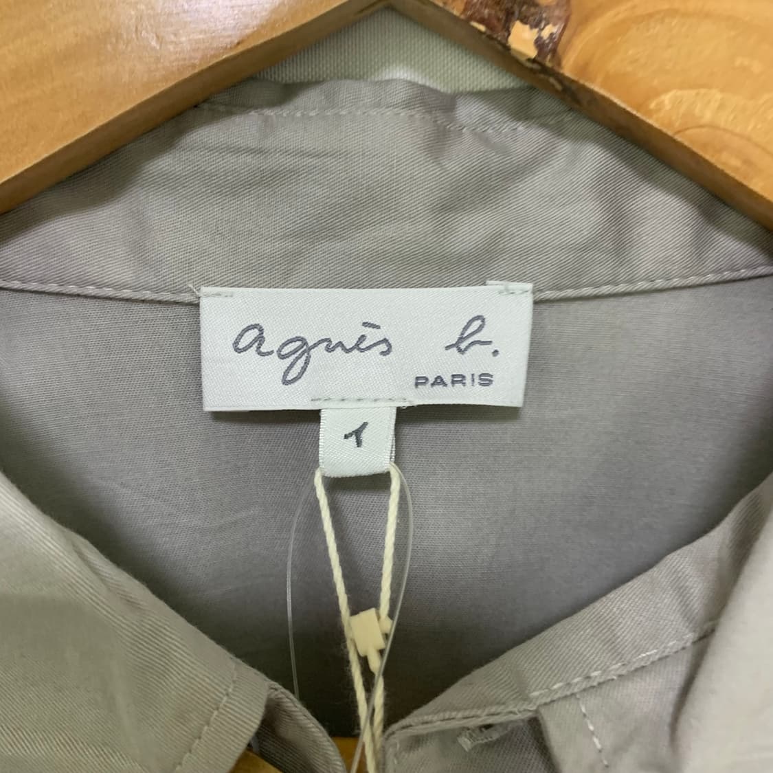 아네스베 아녜스베 paris 실키 셔츠 쿨 그레이 1사이즈 남녀공용 상품이미지6