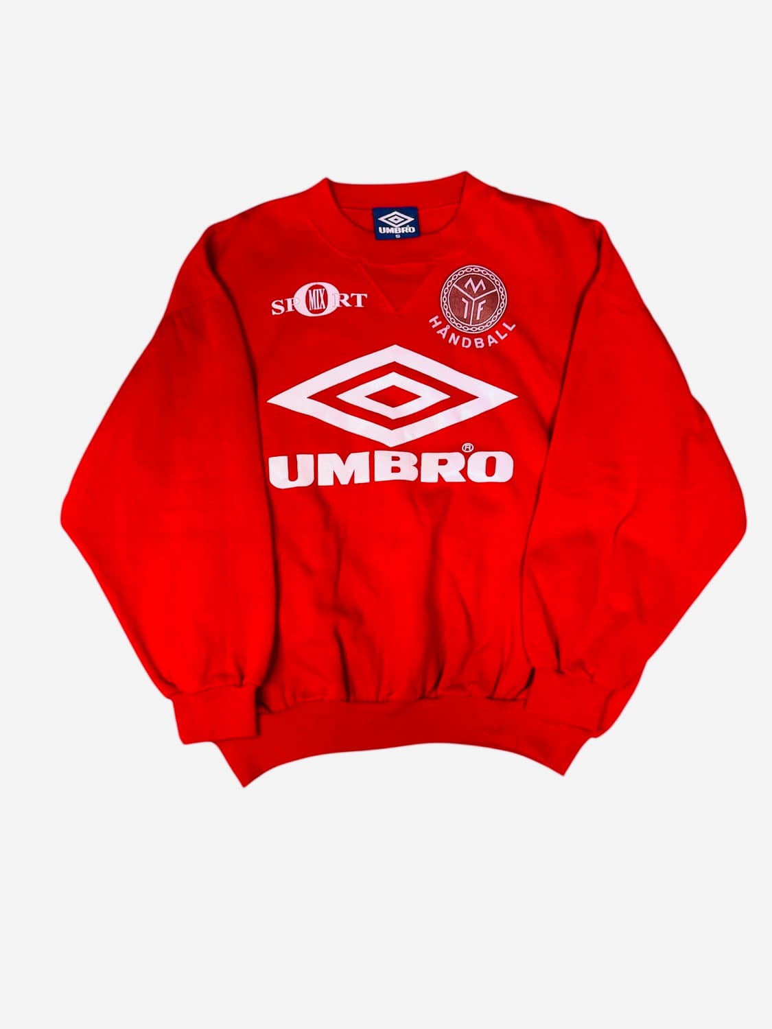 빈티지 90s 엄브로 노르웨이 므존달렌 핸드볼 클럽 스웻 맨투맨 S 상품이미지1