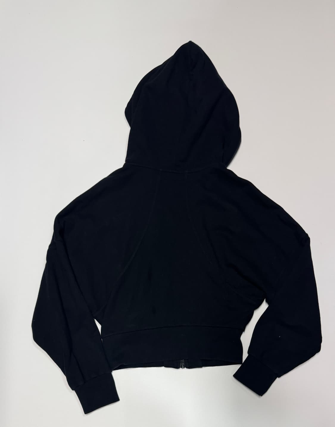 여성 안다르 Andar 트레이닝 크롭 후드집업 4 블랙 상품이미지2